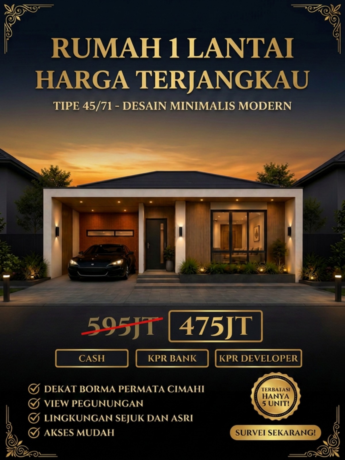 Rumah 1 Lantai - Type 45/71