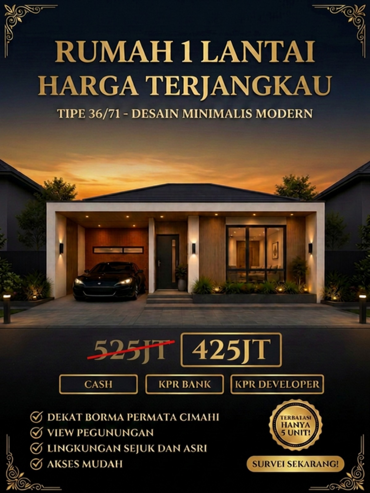 Rumah 1 Lantai - Type 36/65