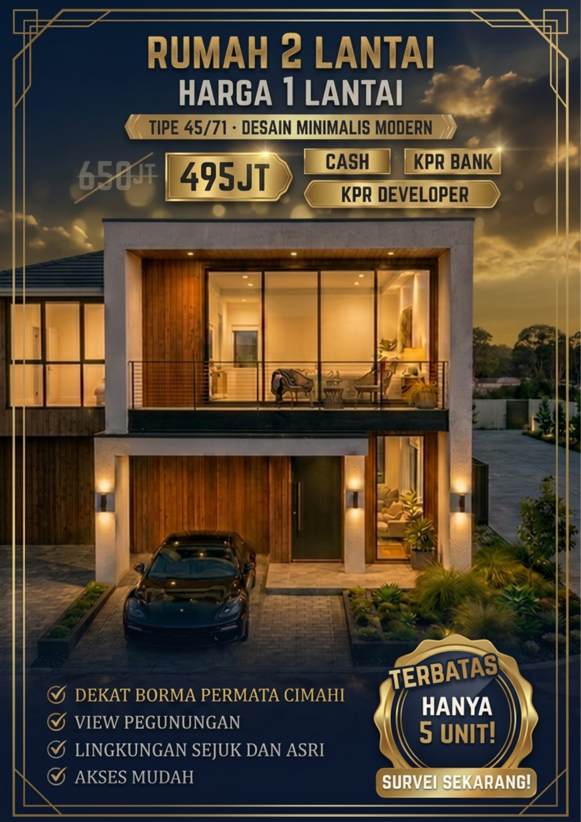 Rumah 2 Lantai - Type 45/71